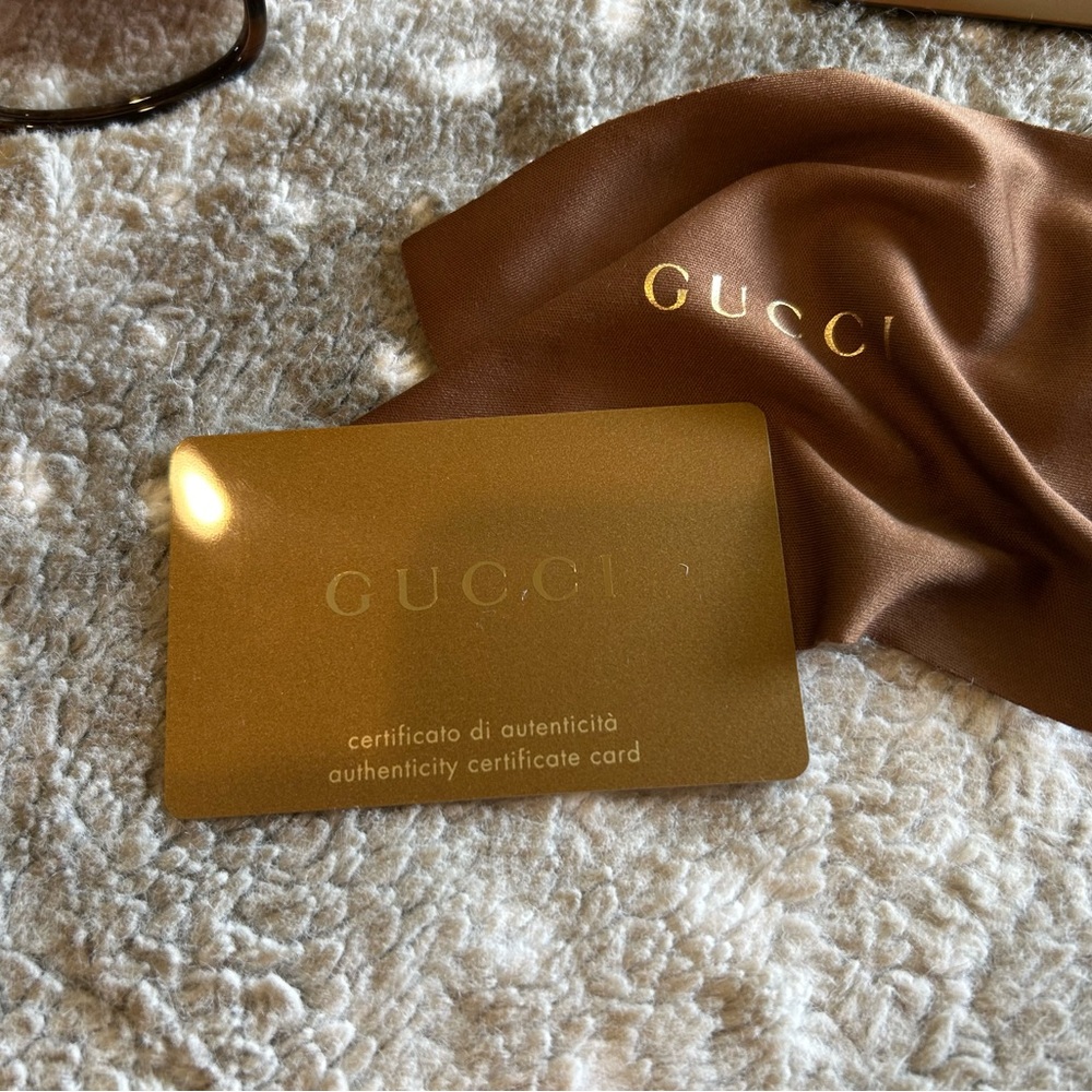 Gucci Brown Rectangular Sunglasses Accessories - image 6